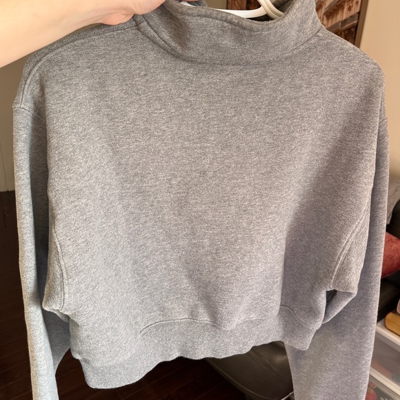 TNA Crop Half-Zip Cozy Sweat Fleece - Picture 3 of 5